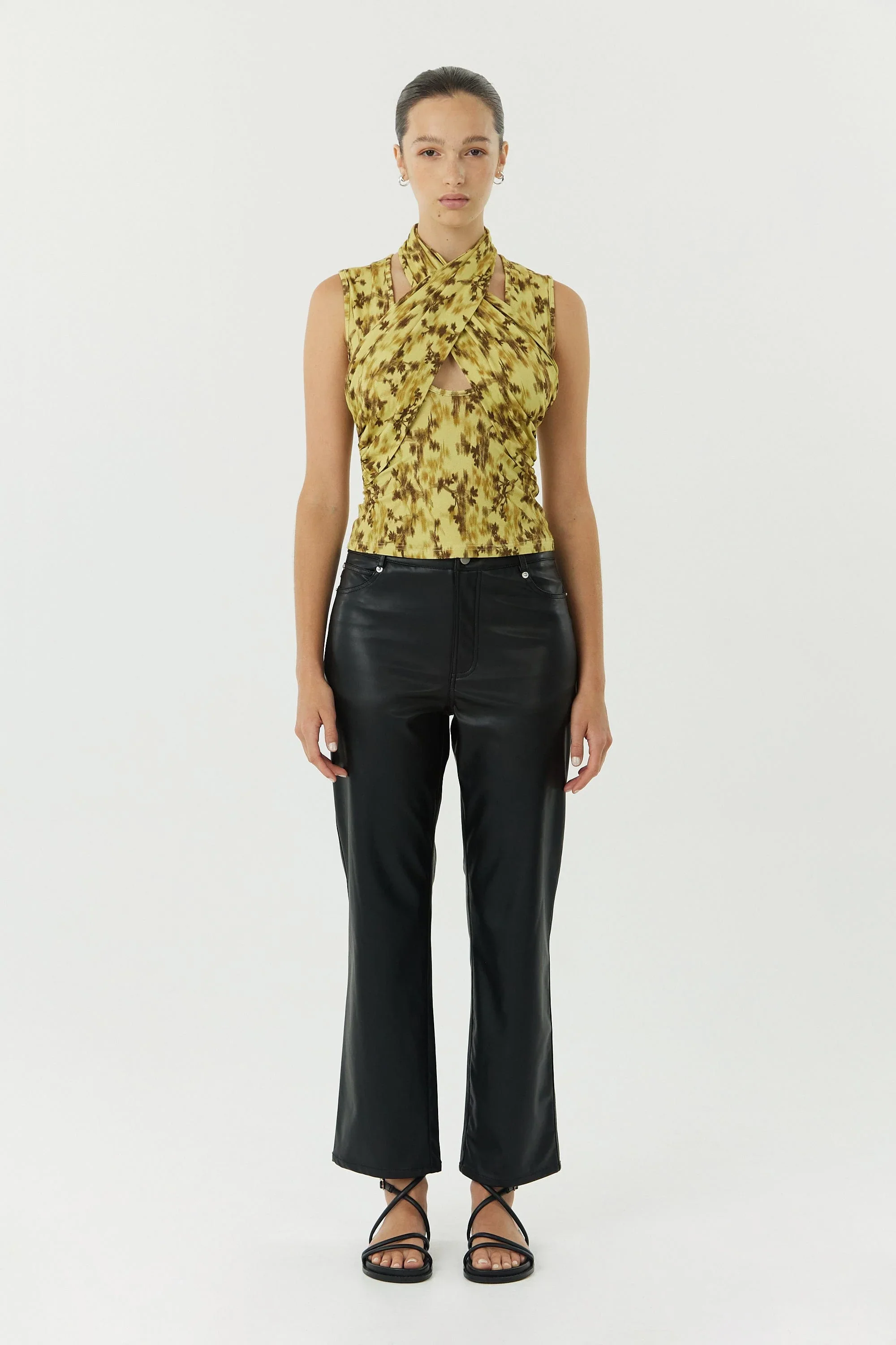 THIRD FORM - WISTERIA WRAP NECK TANK TOP (WISTERIA) - Image 3