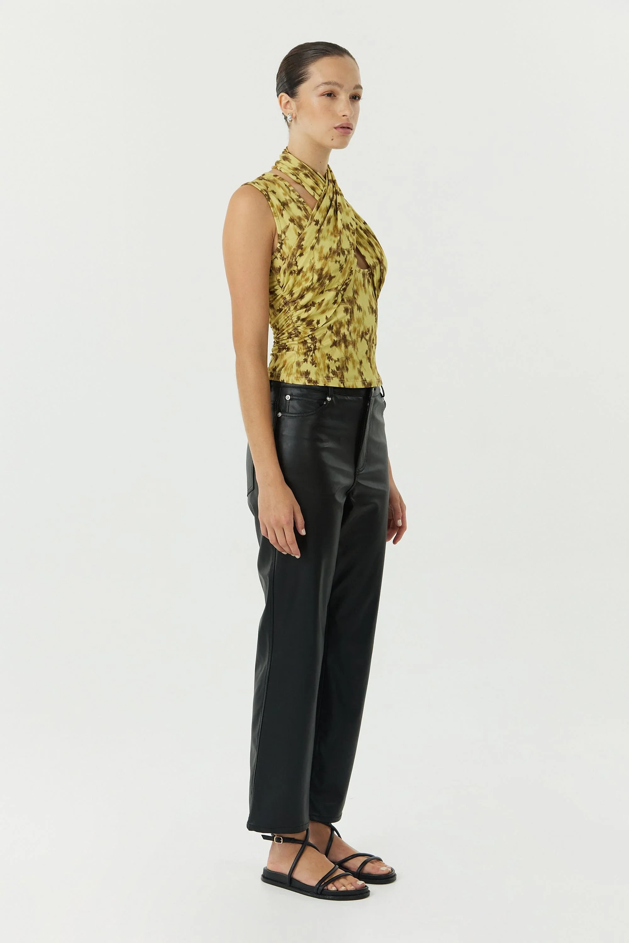 THIRD FORM - WISTERIA WRAP NECK TANK TOP (WISTERIA) - Image 4