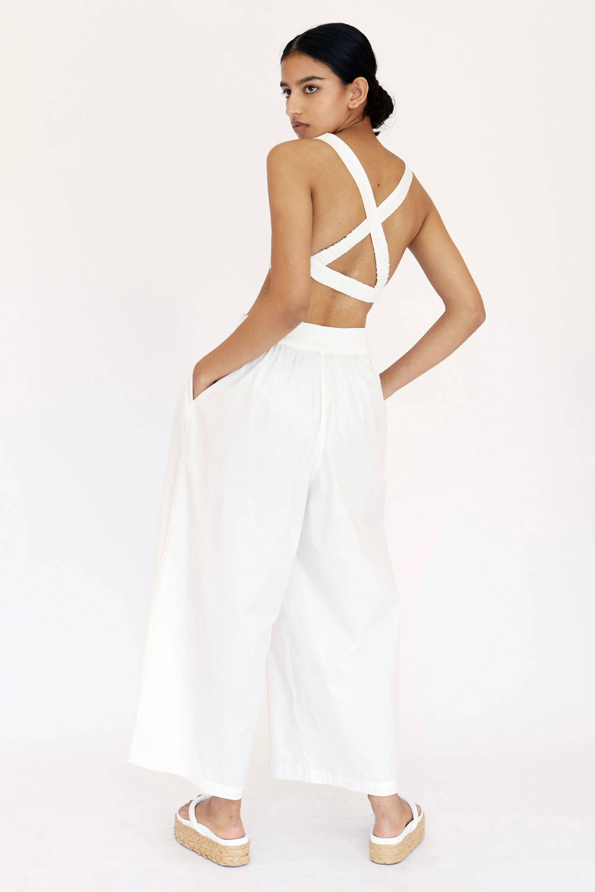THIRD FORM - Wonderer Relaxed Trouser (White) - Image 3