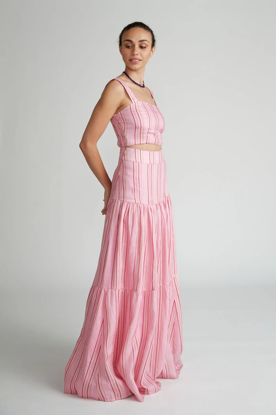 VERSIFY - Gigi Stripe Maxi Skirt - Image 2