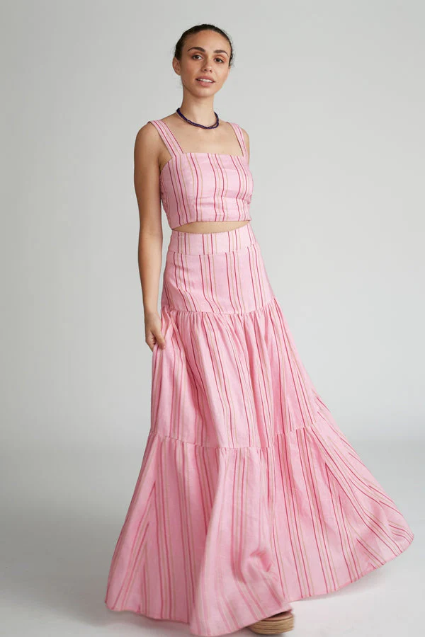 VERSIFY - Gigi Stripe Maxi Skirt - Image 4