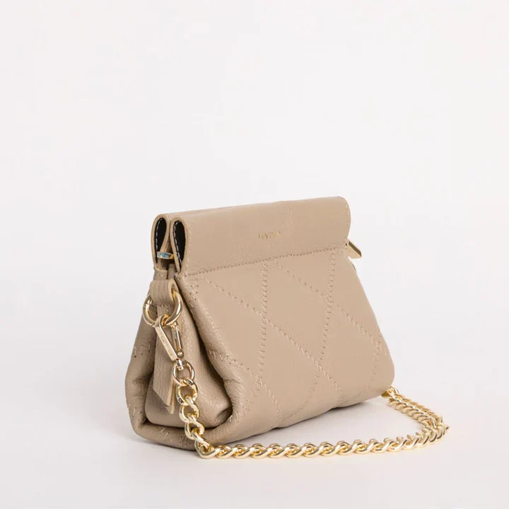 VERSTIRSI - ELLA BEIGE QUILTED CROSSBODY BAG - Image 6