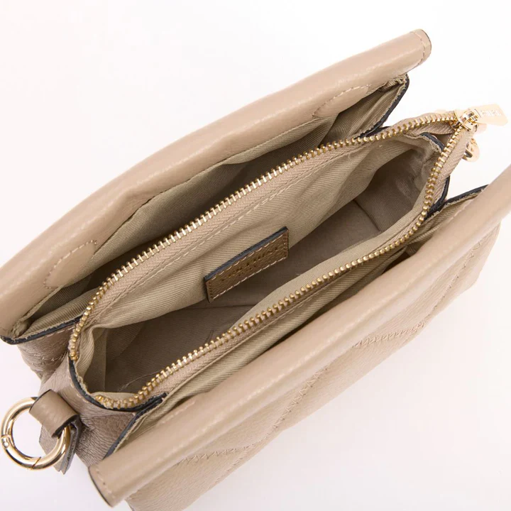 VERSTIRSI - ELLA BEIGE QUILTED CROSSBODY BAG - Image 7