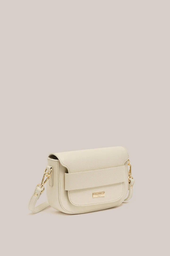 VESTIRSI - ZOE CROSSBODY SADDLE BAG (IVORY) - Image 3
