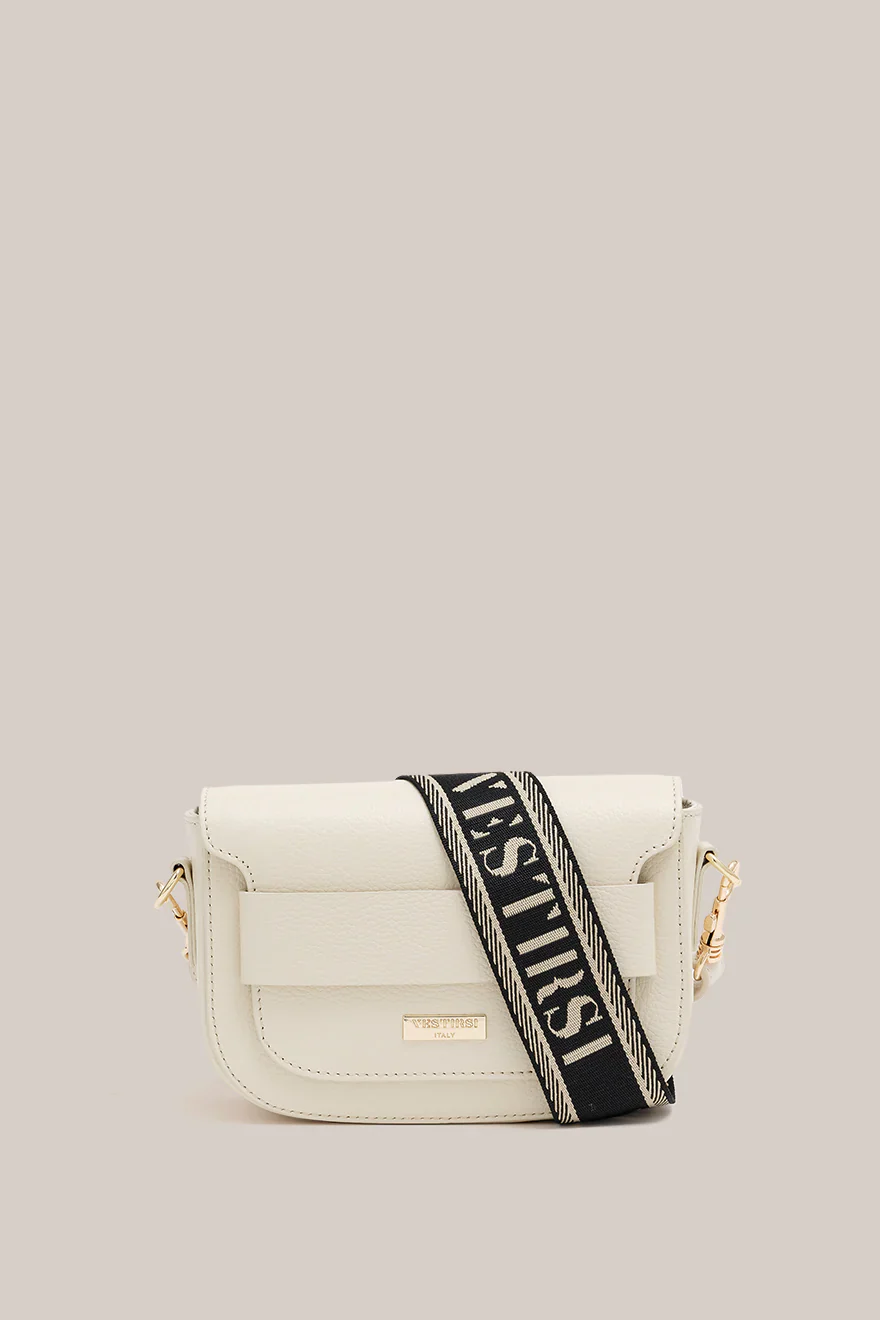 VESTIRSI - ZOE CROSSBODY SADDLE BAG (IVORY) - Image 5